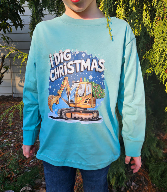 I Dig Christmas long-sleeve