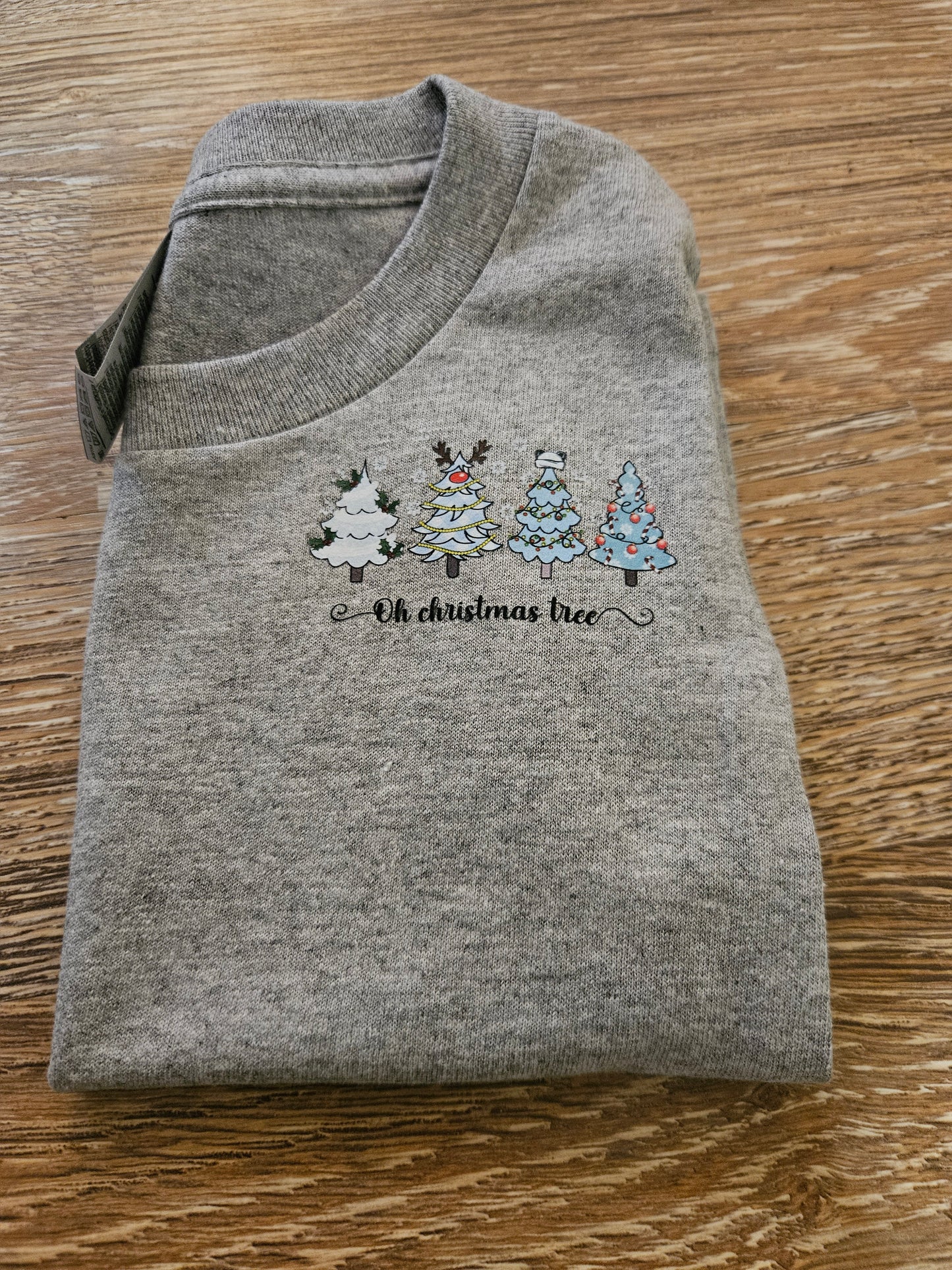 Gray kids Merry Christmas t-shirt