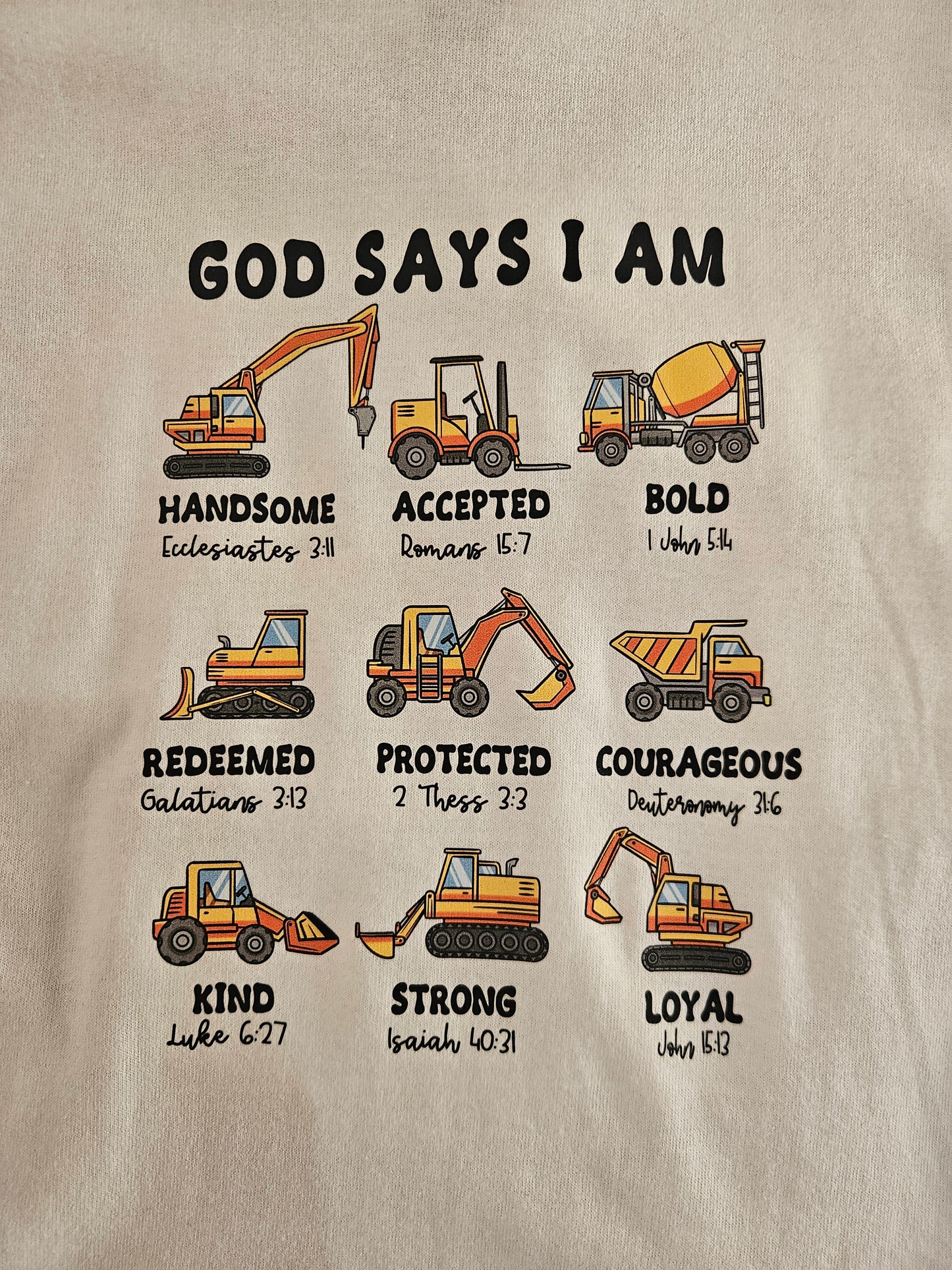 Construction God says I am T-shirt